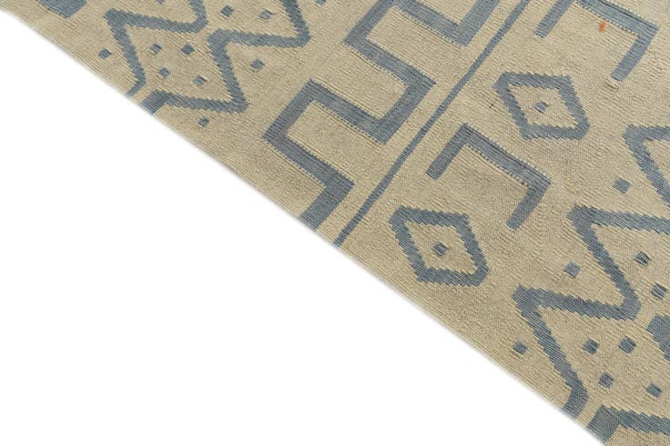 Detail image of 7' x 9' 9 Hand Woven Kilim Modern Wool Rug