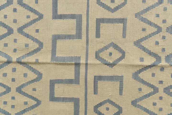 7' x 9' 9 Hand Woven Kilim Modern Wool Rug