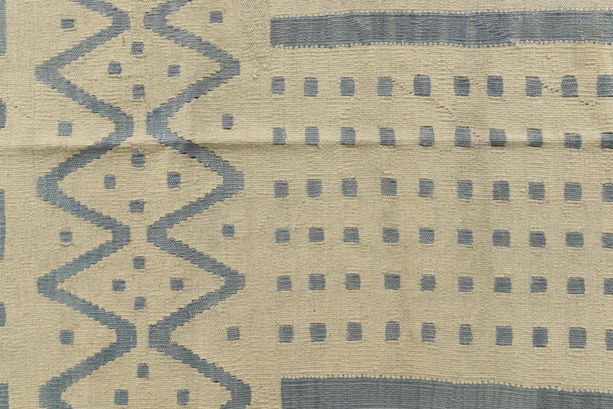 7' x 9' 9 Hand Woven Kilim Modern Wool Rug