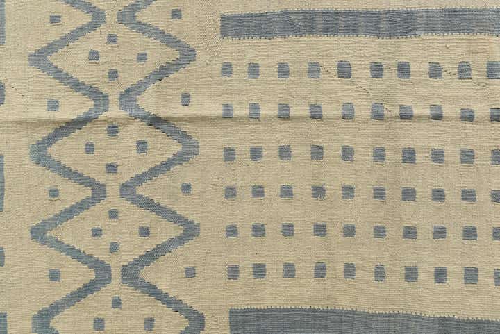 7' x 9' 9 Hand Woven Kilim Modern Wool Rug