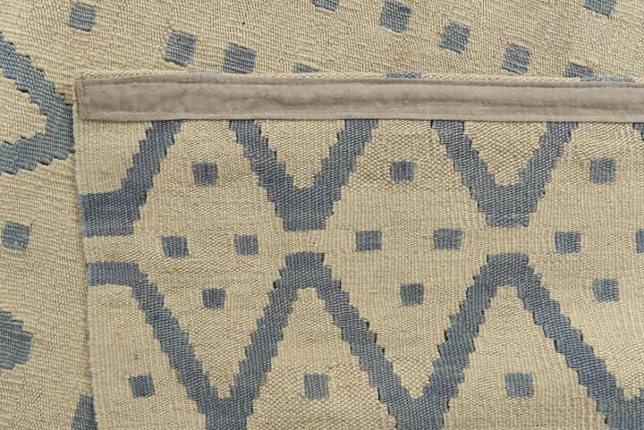 7' x 9' 9 Hand Woven Kilim Modern Wool Rug