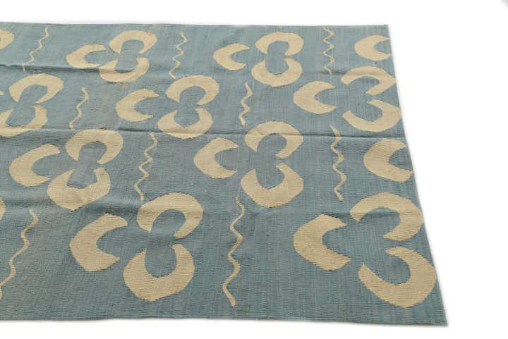 5' x 6' 5 Hand Woven Kilim Modern Wool Rug