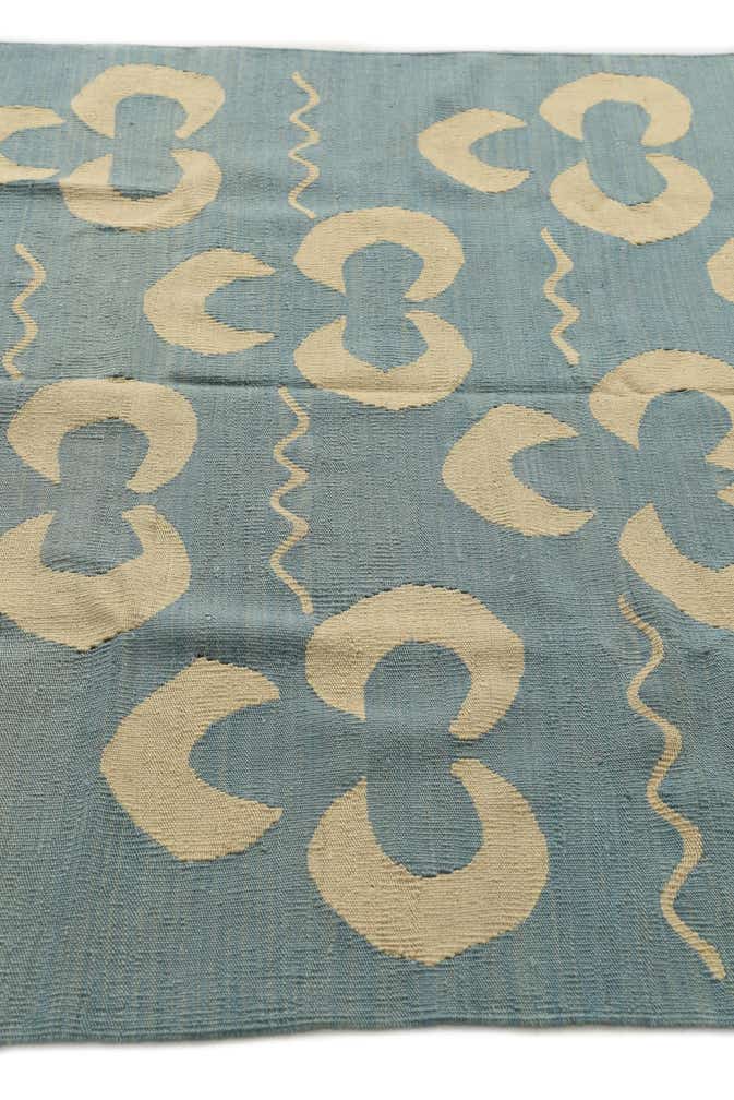 5' x 6' 5 Hand Woven Kilim Modern Wool Rug