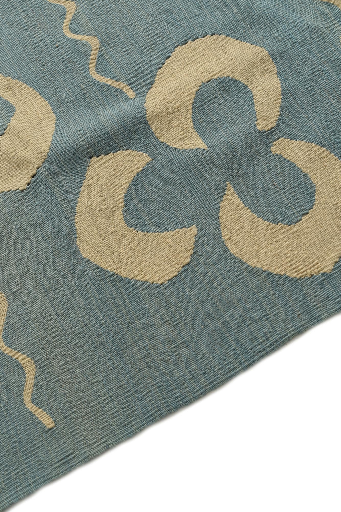 5' x 6' 5 Hand Woven Kilim Modern Wool Rug