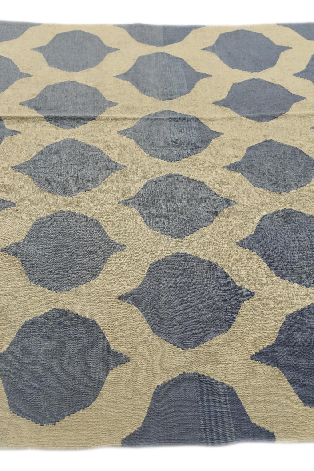 5' 10 x 7' 10 Hand Woven Kilim Modern Wool Rug