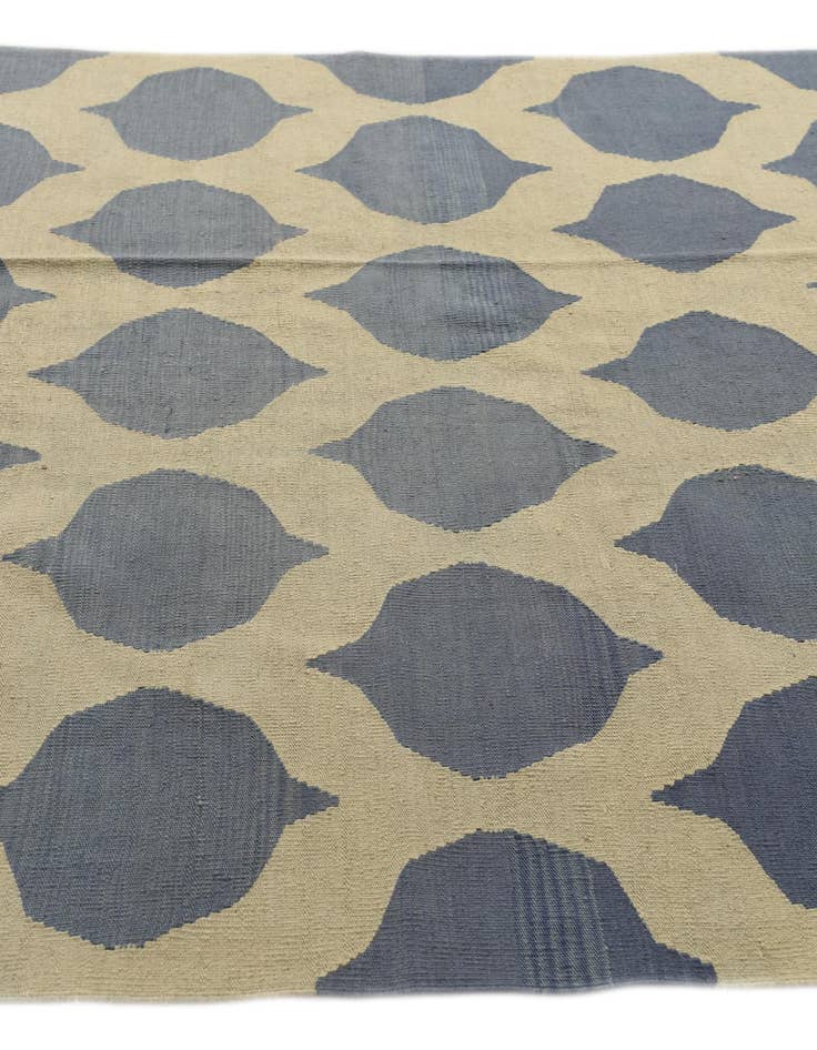 Detail image of 5' 10 x 7' 10  Hand Woven Kilim Modern Wool Rug