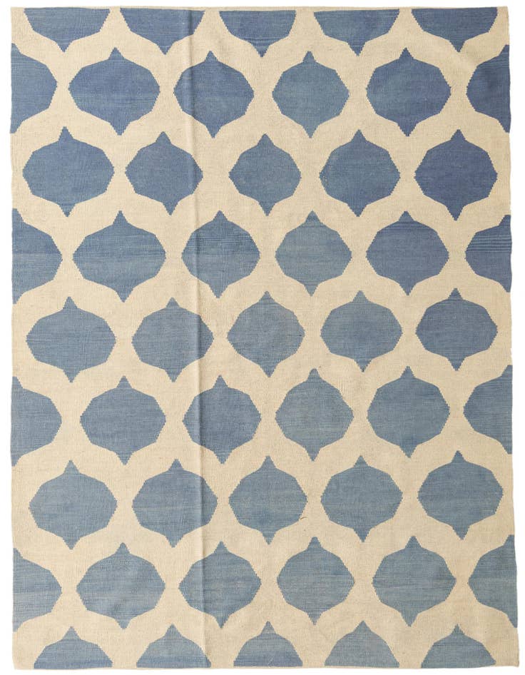 Detail image of 5' 10 x 7' 10 Hand Woven Kilim Modern Wool Rug