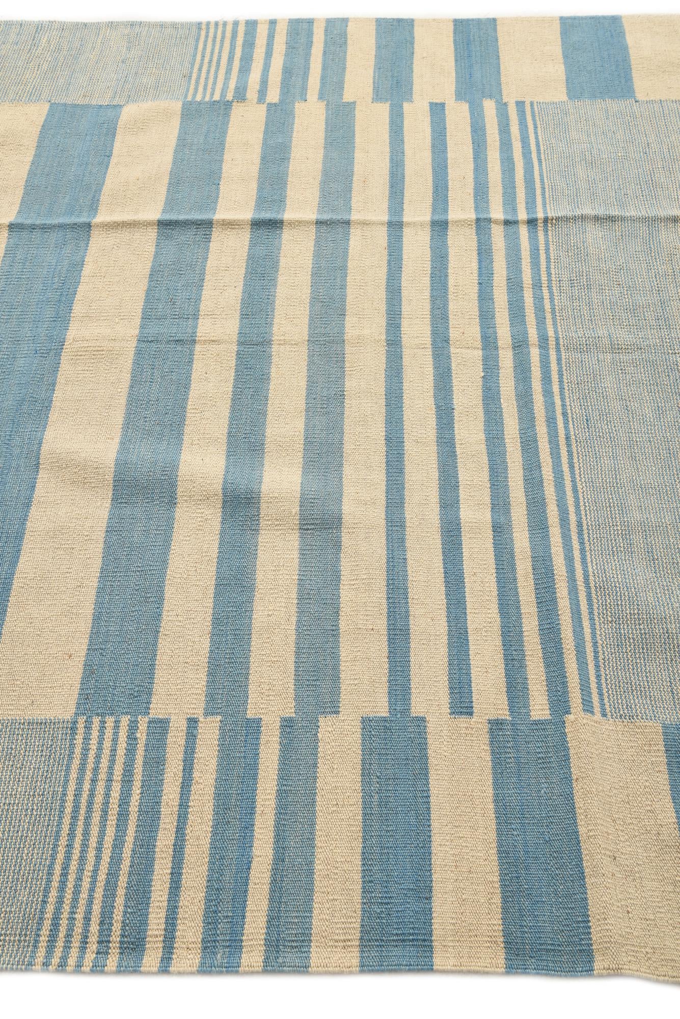 5' 9 x 7' 7 Hand Woven Kilim Modern Wool Rug