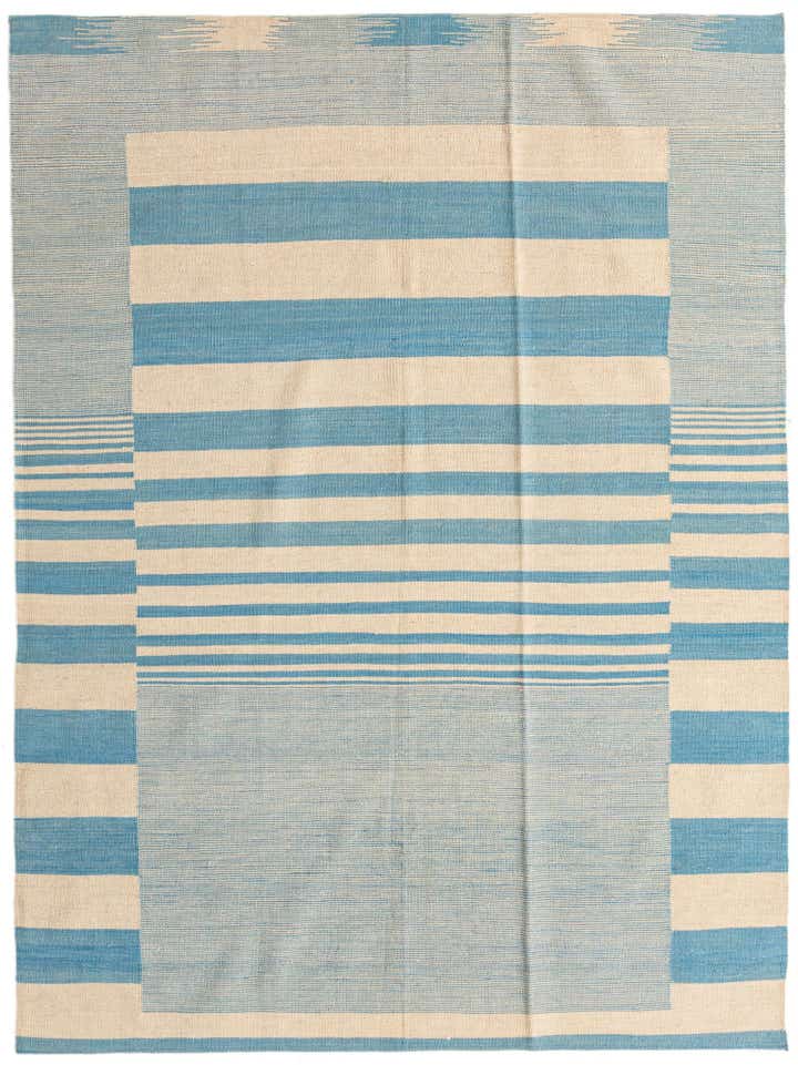 5' 9 x 7' 7 Hand Woven Kilim Modern Wool Rug