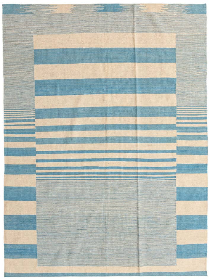 Detail image of 5' 9 x 7' 7 Hand Woven Kilim Modern Wool Rug