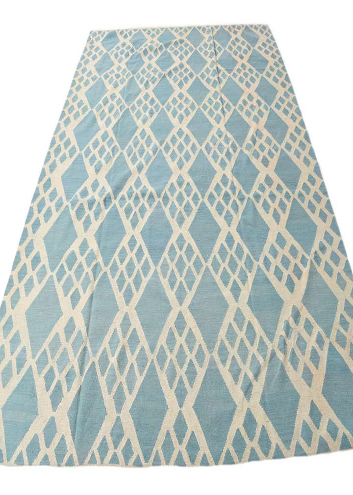 8' 9 x 9' 8 Hand Woven Kilim Modern Wool Rug