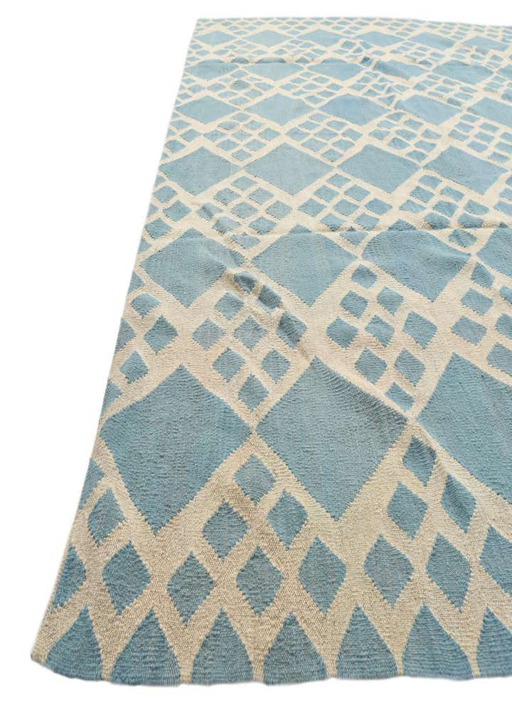 8' 9 x 9' 8 Hand Woven Kilim Modern Wool Rug