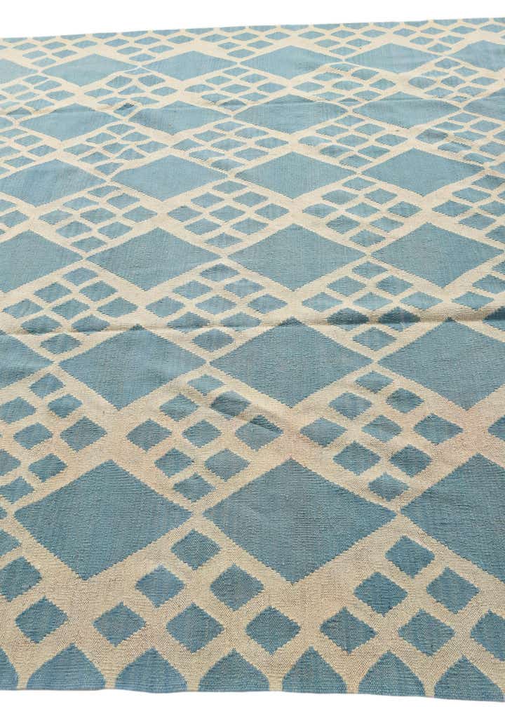 8' 9 x 9' 8 Hand Woven Kilim Modern Wool Rug