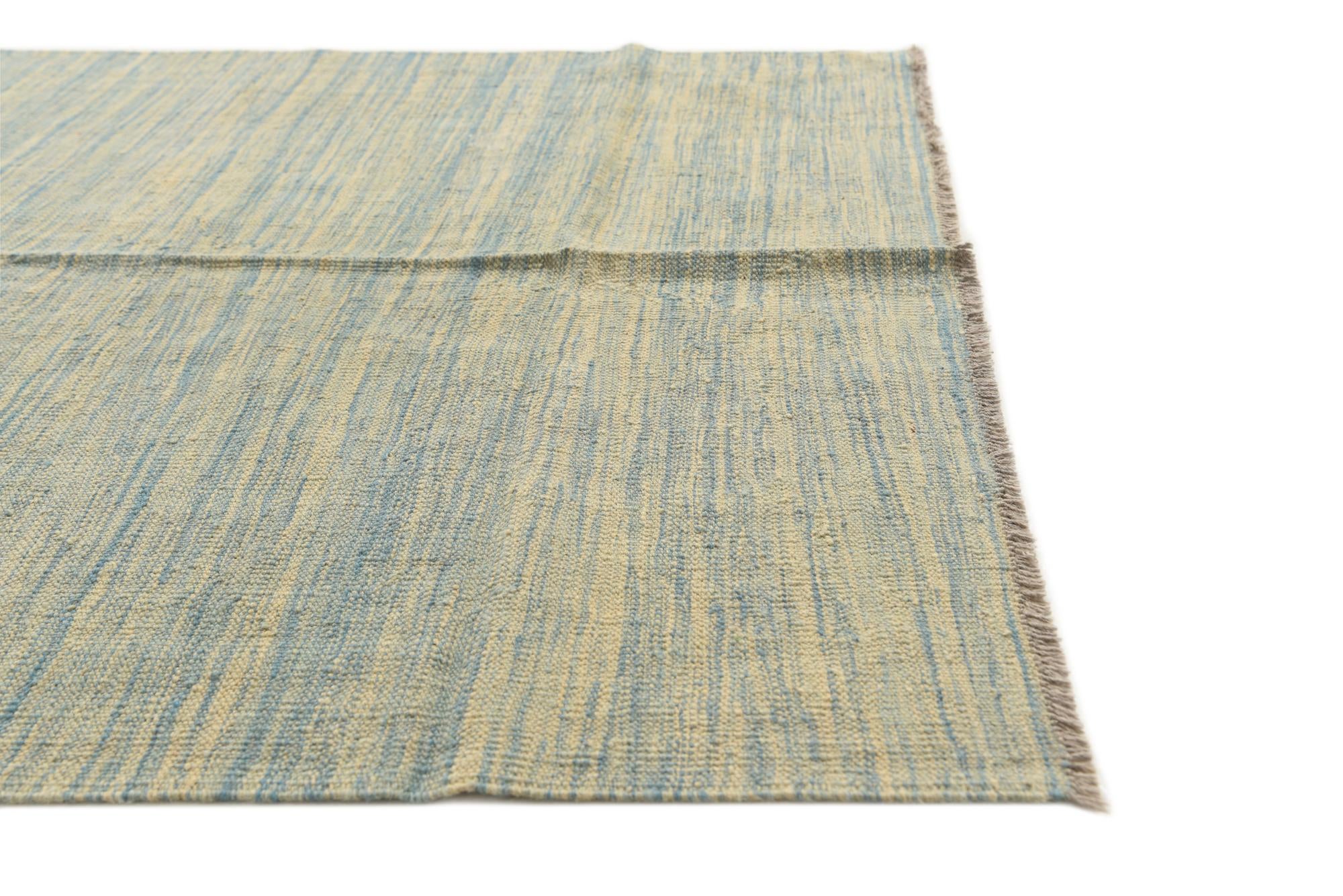 4' 1 x 6' Hand Woven Kilim Modern Wool Rug