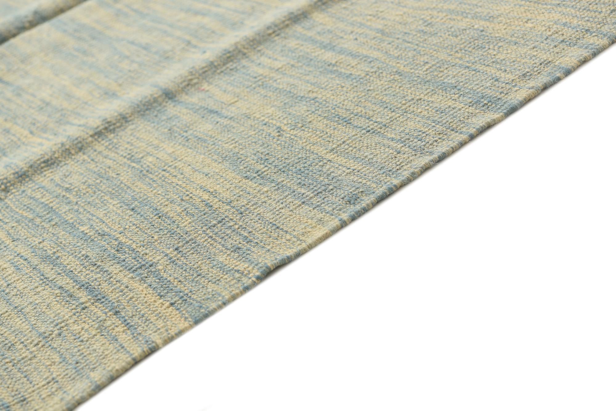 4' 2 x 6' 5 Hand Woven Kilim Modern Wool Rug