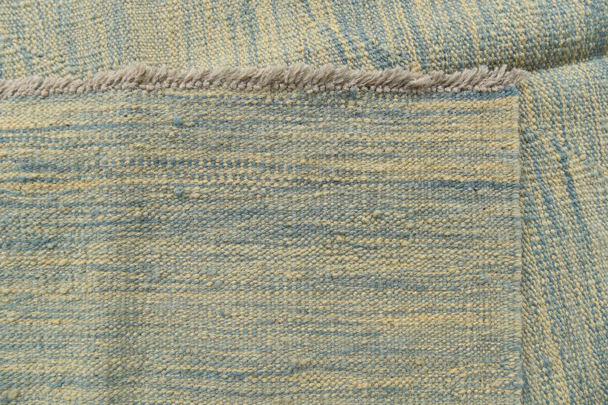 4' 2 x 6' 5 Hand Woven Kilim Modern Wool Rug
