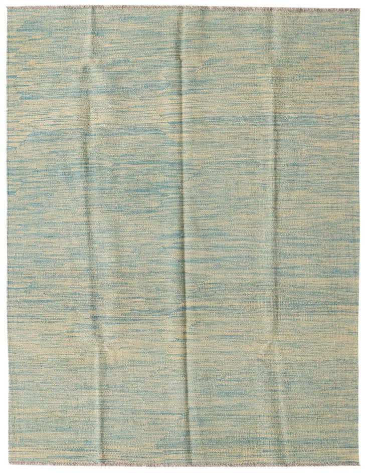 Detail image of 4' 2 x 6' 5 Hand Woven Kilim Modern Wool Rug