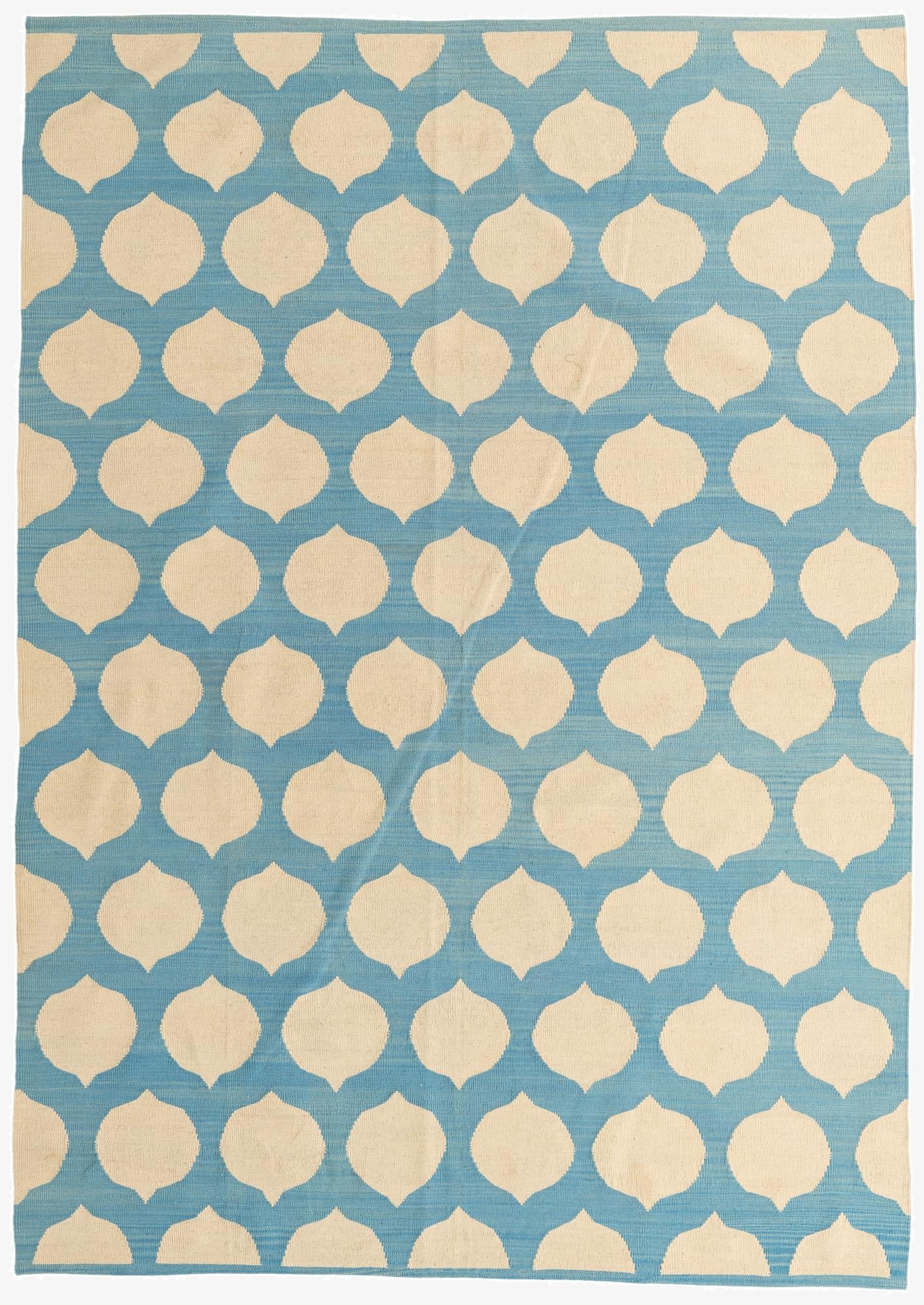 7' x 9' 8  Hand Woven Kilim Modern Wool Rug