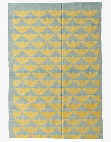 6' 6 x 9' 4 Hand Woven Kilim Modern Wool Rug