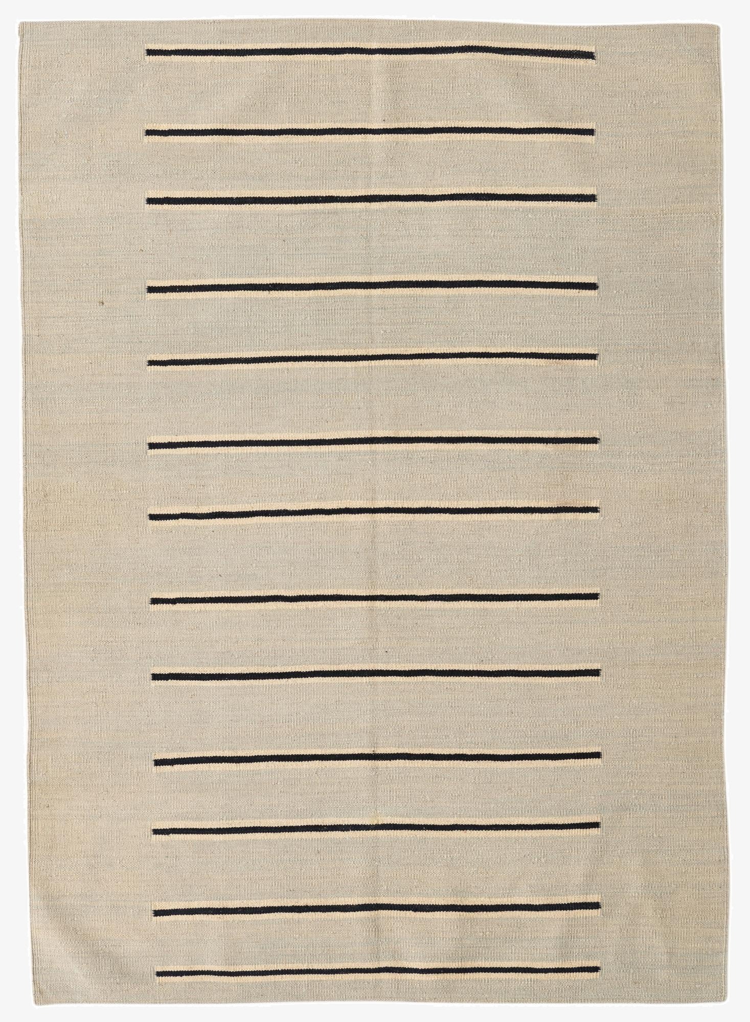 4' 3 x 5' 10  Hand Woven Kilim Modern Wool Rug