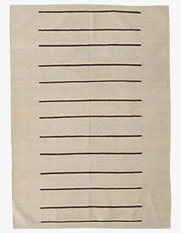4' 3 x 5' 10 Hand Woven Kilim Modern Wool Rug