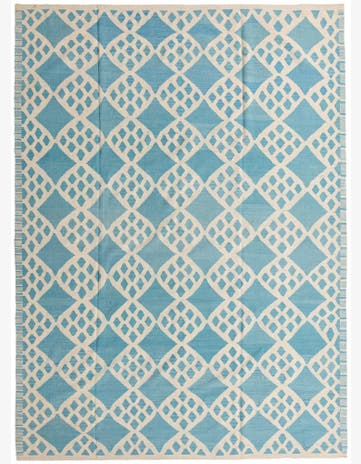 8' 7 x 11' 8 Hand Woven Kilim Modern Wool Rug