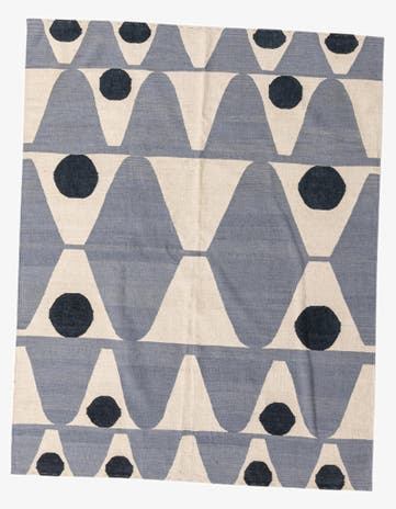 5' 11 x 7' 6 Hand Woven Kilim Modern Wool Rug