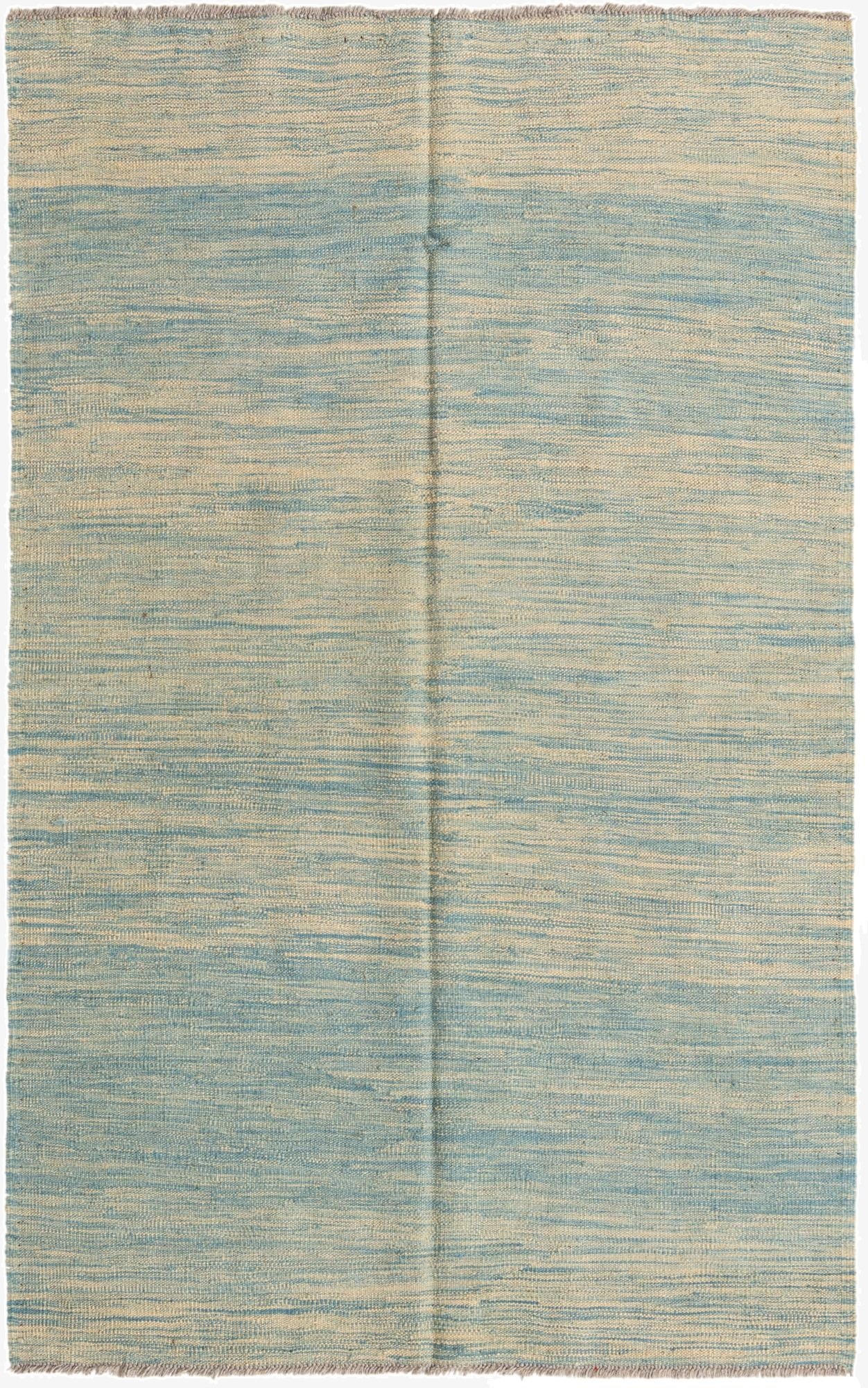 3' 10 x 6'  Hand Woven Kilim Modern Wool Rug