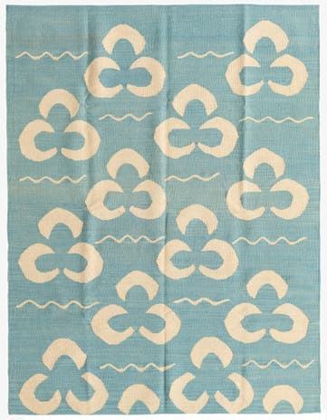 5' x 6' 5 Hand Woven Kilim Modern Wool Rug