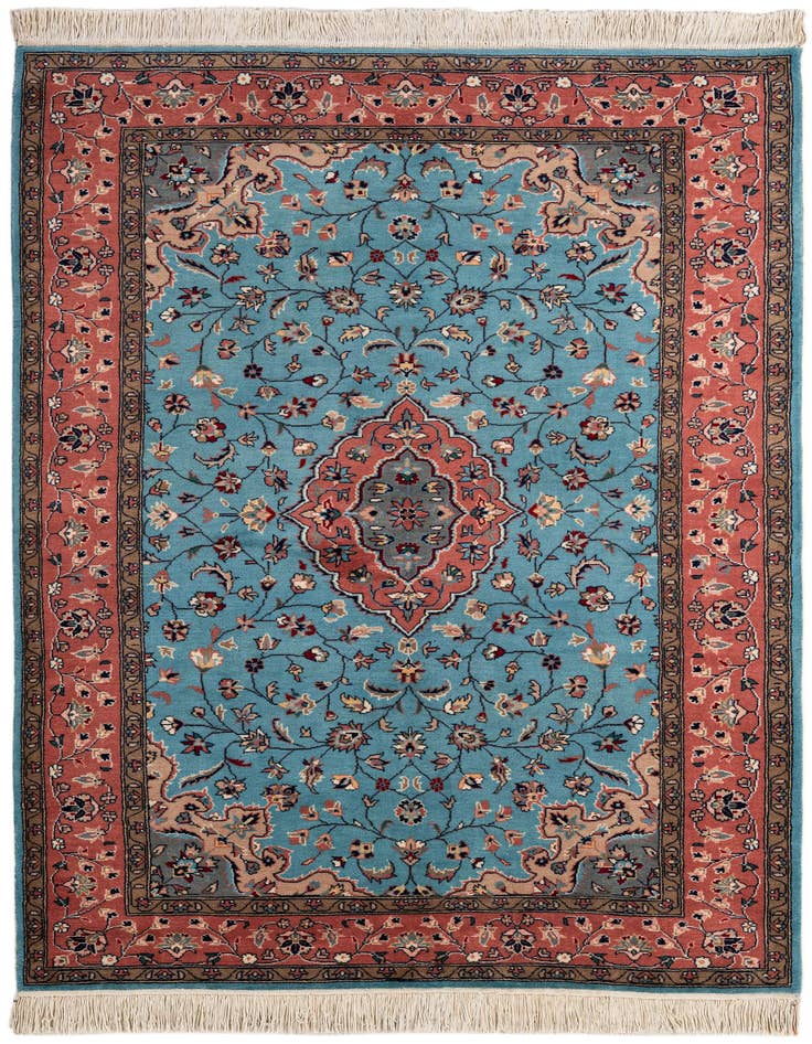 Detail image of 5' 1 x 8' 4 Hand Knotted Lahour Wool Rug