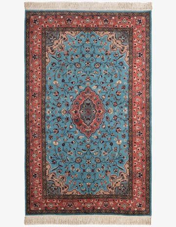 5' 1 x 8' 4 Hand Knotted Lahour Wool Rug