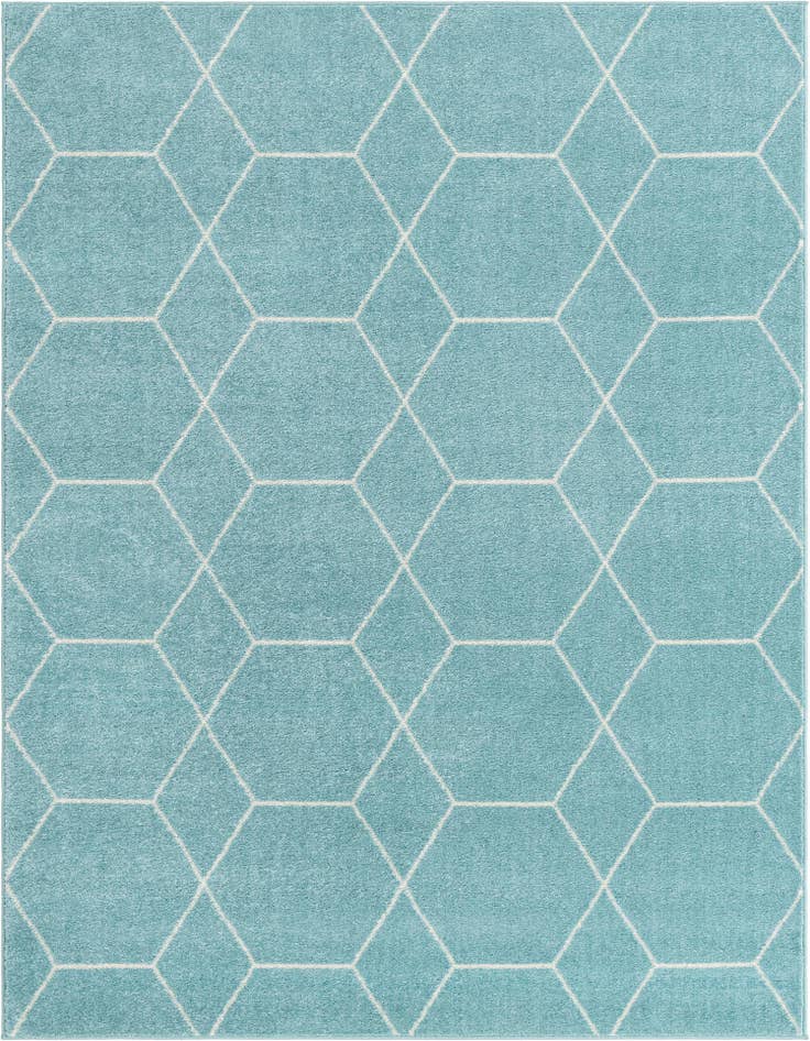 Detail image of 9' x 12' Lattice Frieze Rug