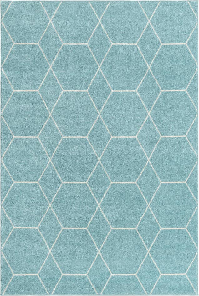 Detail image of 4' x 6' Lattice Frieze Rug