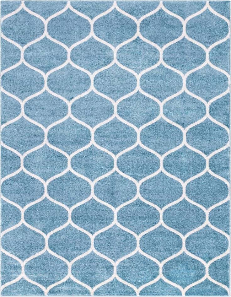 Detail image of 7' 10 x 11' Lattice Frieze Rug