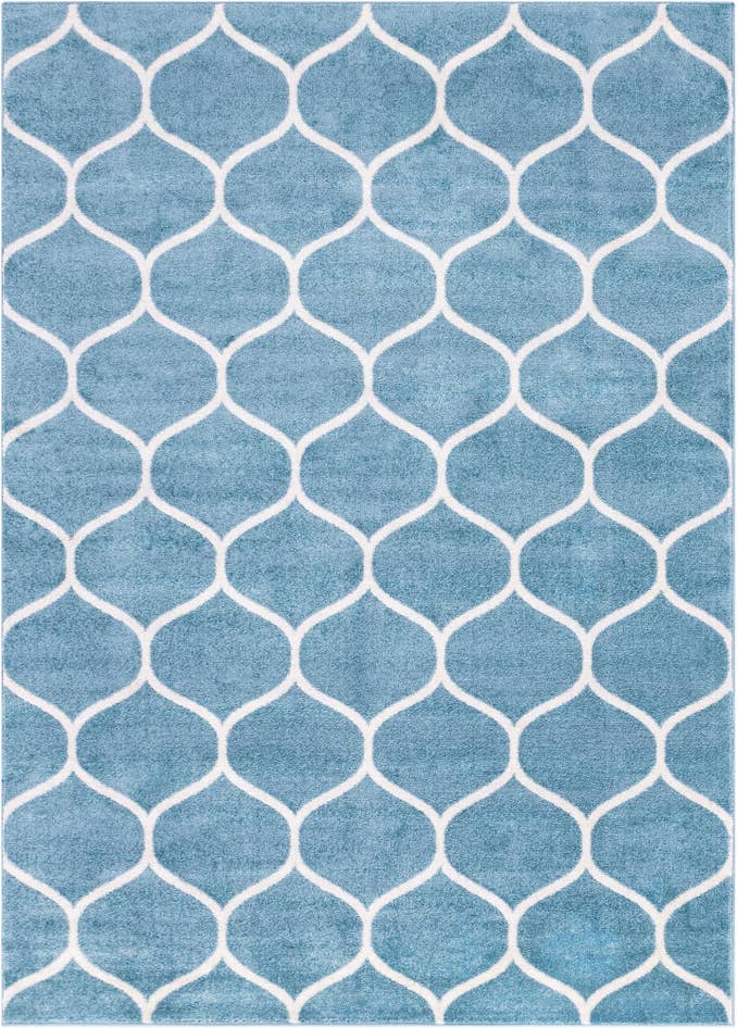 Detail image of 7' 10 x 11' Lattice Frieze Rug