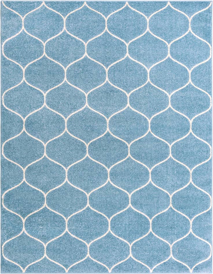 Detail image of 6' x 9' Lattice Frieze Rug