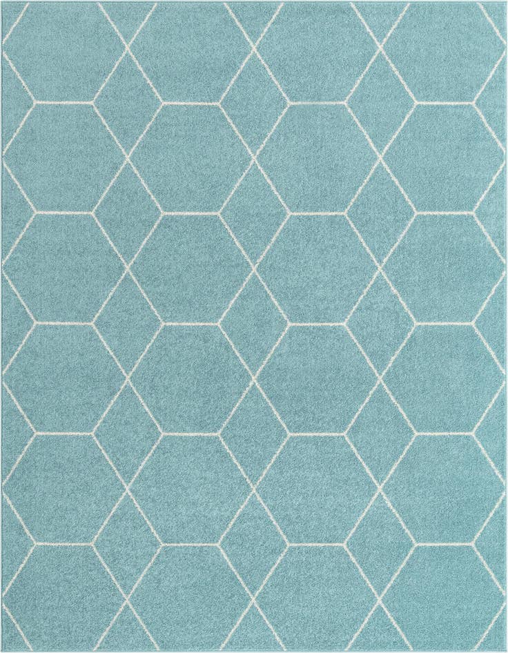 Detail image of 6' x 9' Lattice Frieze Rug