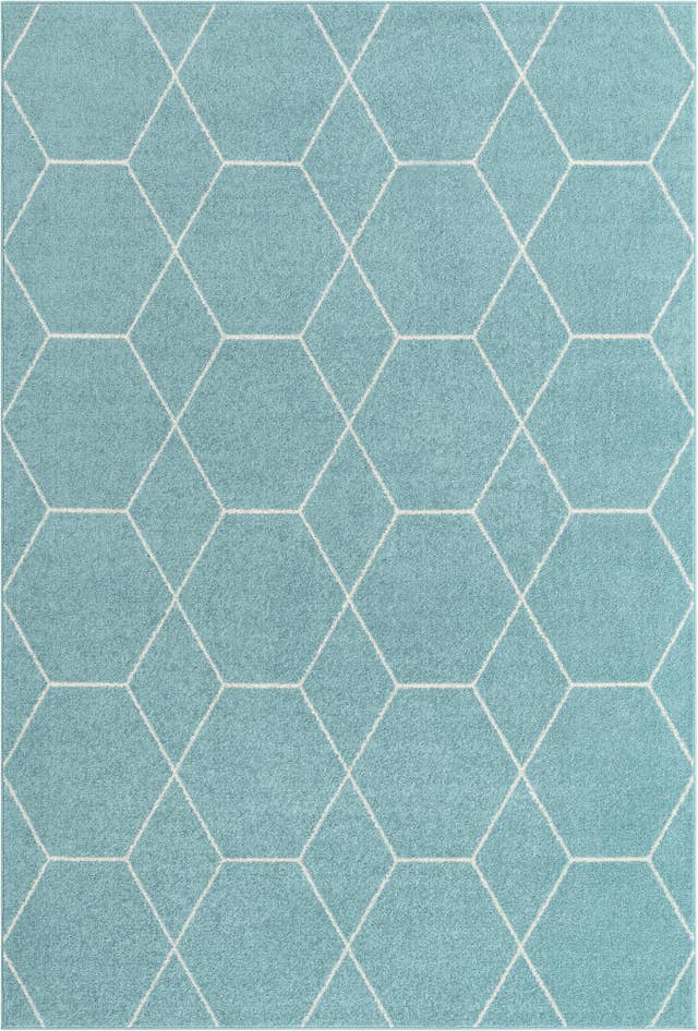 Detail image of 6' x 9' Lattice Frieze Rug