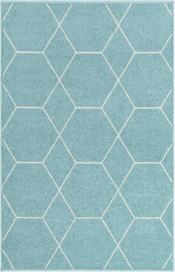 Detail image of 2' x 3' Lattice Frieze Rug