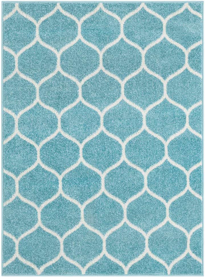 4' x 5' 3 Lattice Frieze Rug