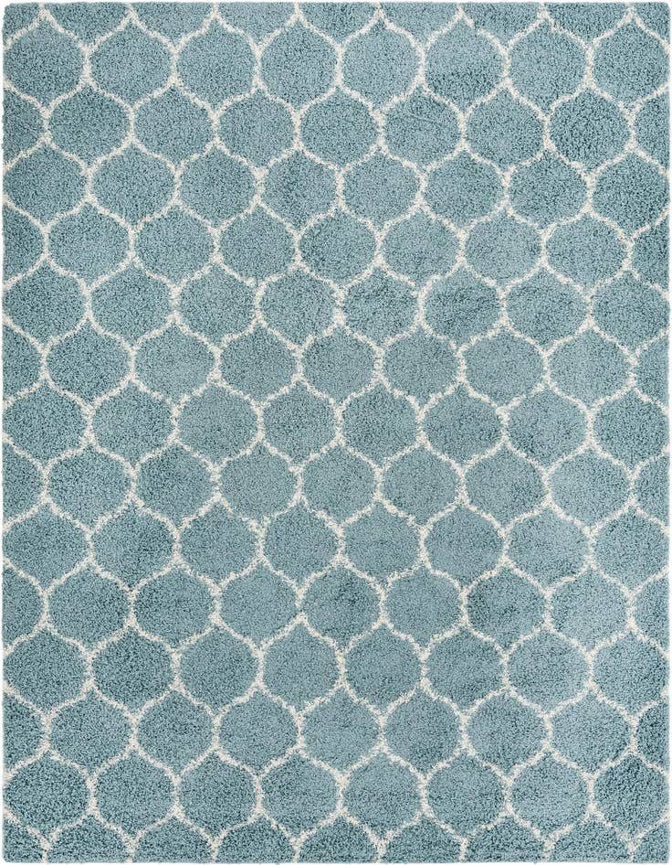 Detail image of 9' x 12' Lattice Shag Rug