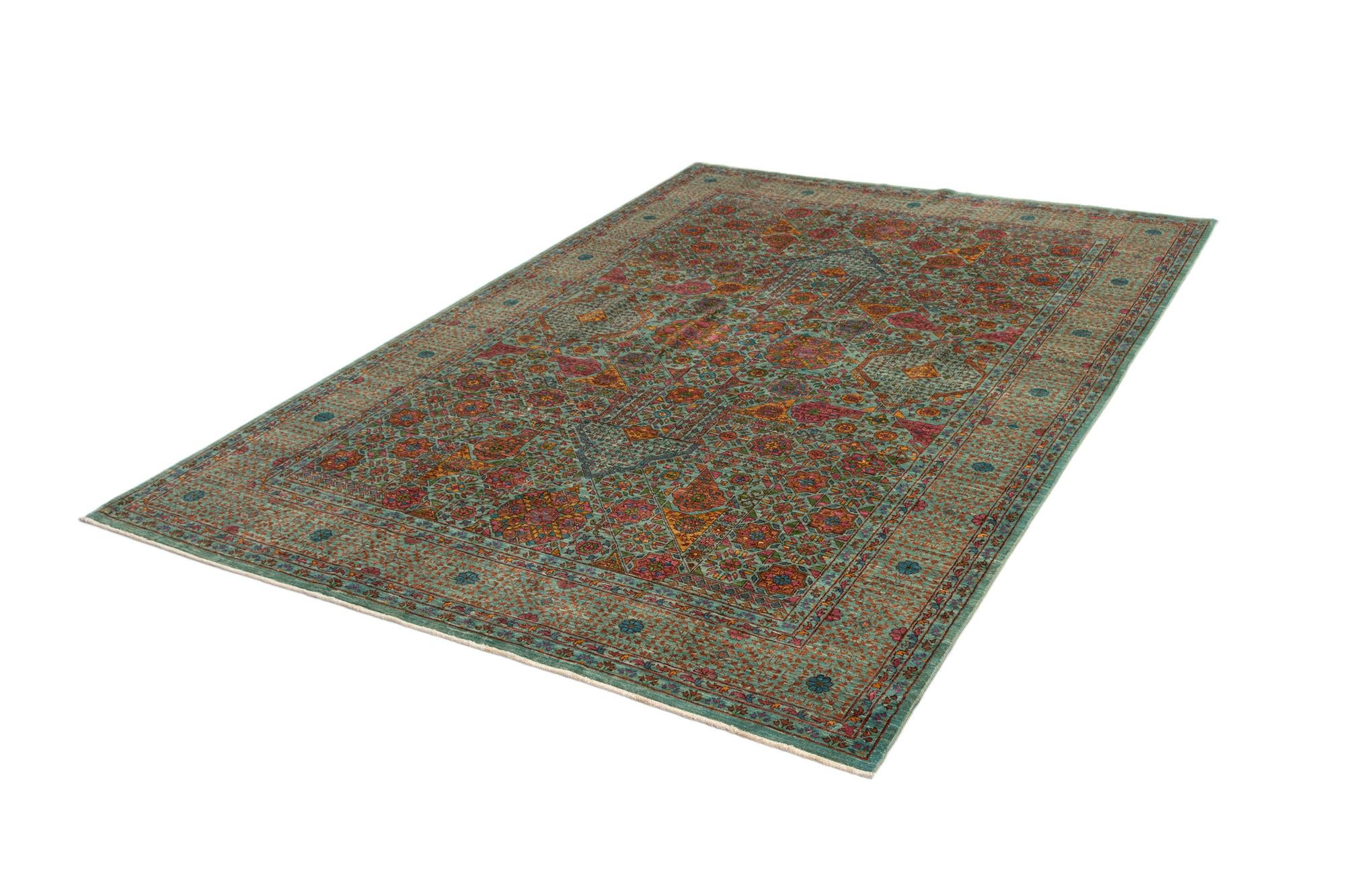 6' 9 x 9' 11 Mamluk Wool Rug