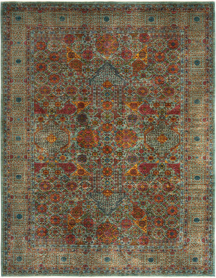 Detail image of 6' 9 x 9' 11 Mamluk Wool Rug