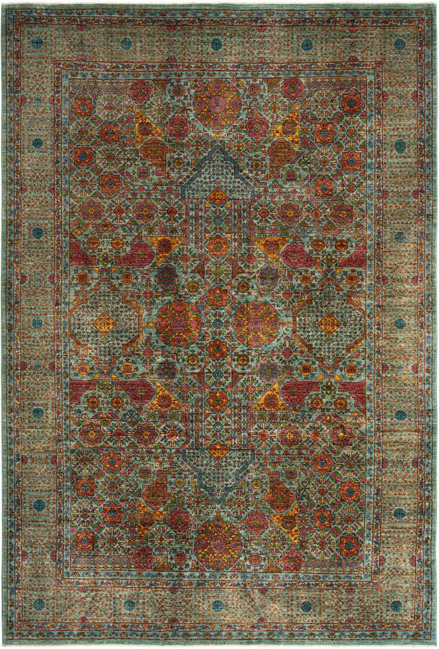 Detailfoto van 205cm x 305cm Mamluk Wol Vloerkleed