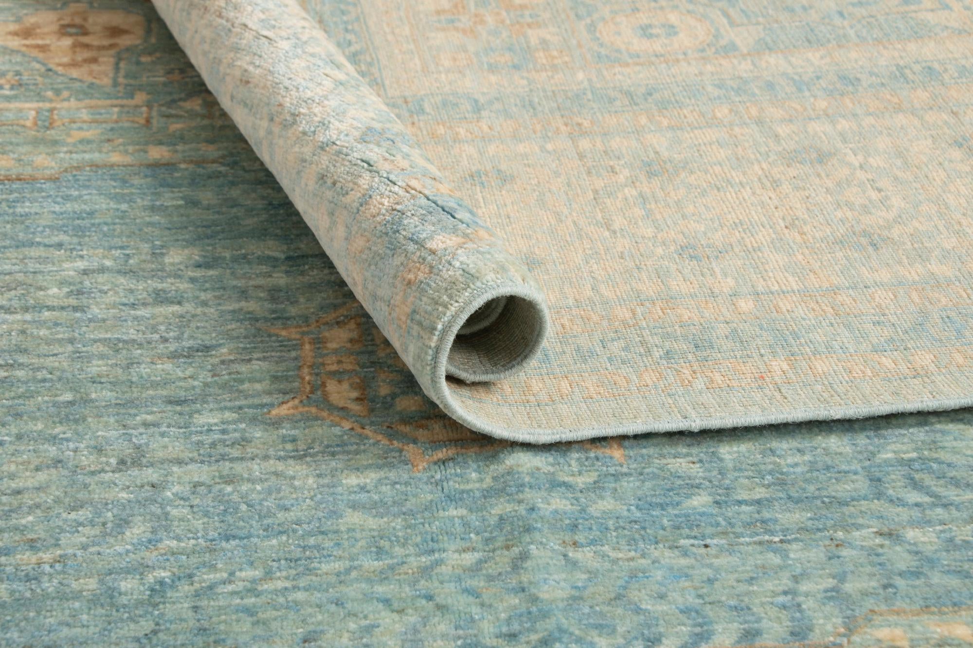 8' 10 x 11' 5 Hand Knotted Mamluk Rug