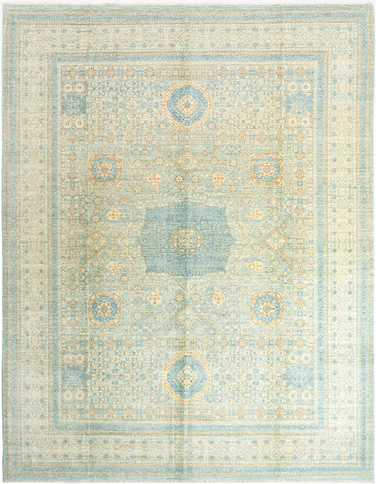 Detail image of 8' 10 x 11' 5 Hand Knotted Mamluk Rug