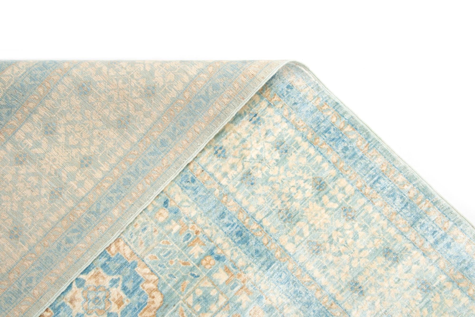 8' x 11' 3 Hand Knotted Mamluk Rug
