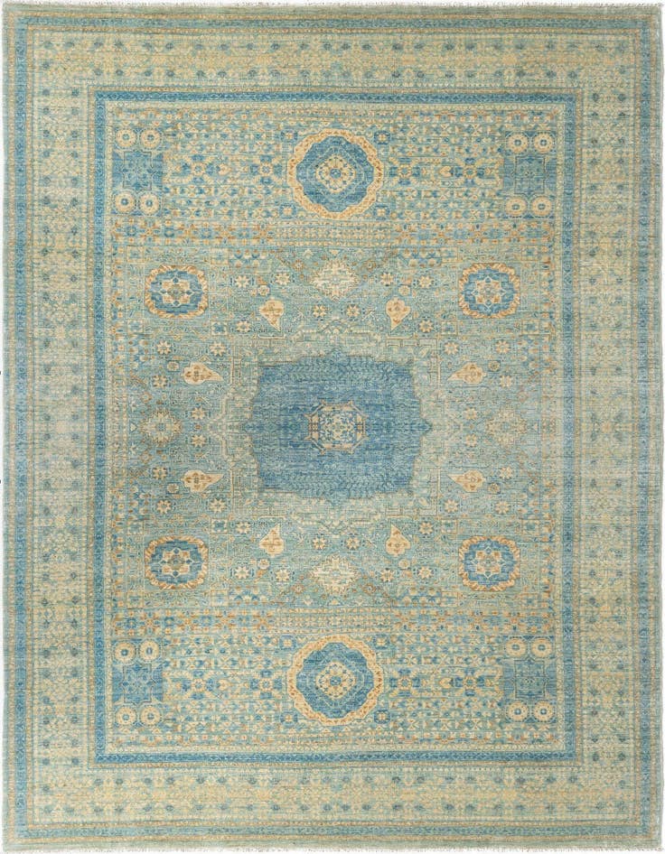 Detail image of 8' x 11' 3 Hand Knotted Mamluk Rug