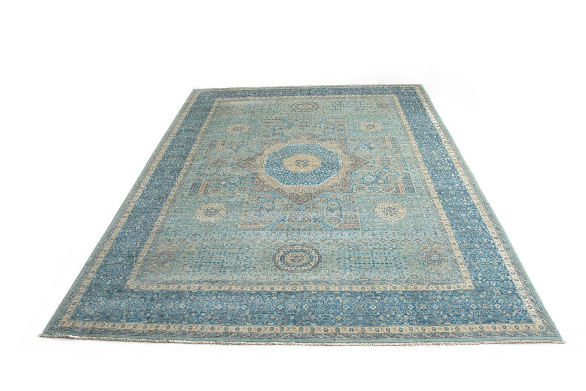 8' 8 x 11' 8 Hand Knotted Mamluk Rug