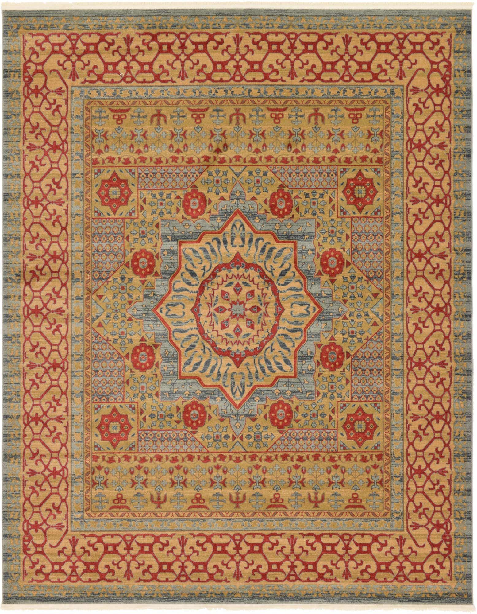 10' x 11' 4 Mamluk Rug